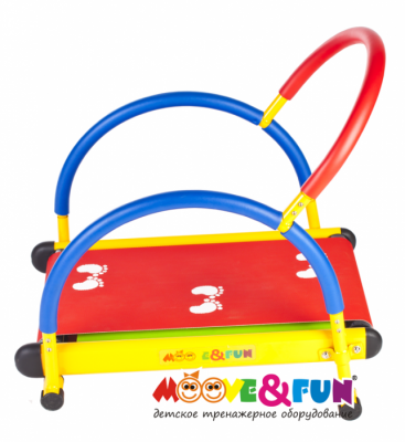 Детская беговая дорожка с компьютером Moove&amp;Fun TFK-01C/SH-01C Беговая дорожка с компьютером Moove&amp;Fun TFK-01C/SH-01C - это оригинальный тренажер, созданный для улучшения физической формы детей.
