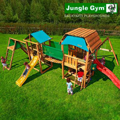 Детский городок Jungle Grand Barn Детский городок Jungle Grand Barn Огромный игровой комплекс для вашего ребенка и его друзей, который не оставит времени на скуку.
Размеры с горкой (ДхШхВ): 940 х740 х 320 см.
Допустимое количество детей - 30.