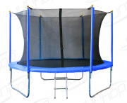 Батут JunHop 8 ft ( 240 см) с защитной сетью и лестницей