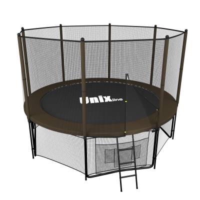 Батут Unix Line 8 ft outside (2,44 м) Black&Brown с сеткой и лестницей Батут Unix Line 8 ft outside (2,44 м) Black&Brown с сеткой и лестницей Батут Unix Line 8 ft outside (2,44 м) Black&Brown с сеткой и лестницей - имеет не только внешний привлекательный внешний вид, но и отличные технические характеристики.
Максимальная нагрузка: 150 кг.
Высота батута: 241 см.
Диаметр батута: 2,44 м.
Высота защитной сети: 165 см.
Пружины: 48 шт.
Толщина стали: 1,5 мм.
Ножки W-образные: 3 шт.
Артикул:TRUBB8OUT.